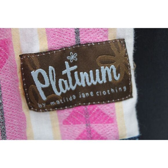 MATILDA JANE PLATINUM SLEEVELESS FLORAL AT THE TOP SEAHORSE RIBBON TRIM SIZE 6 - Picture 6 of 8